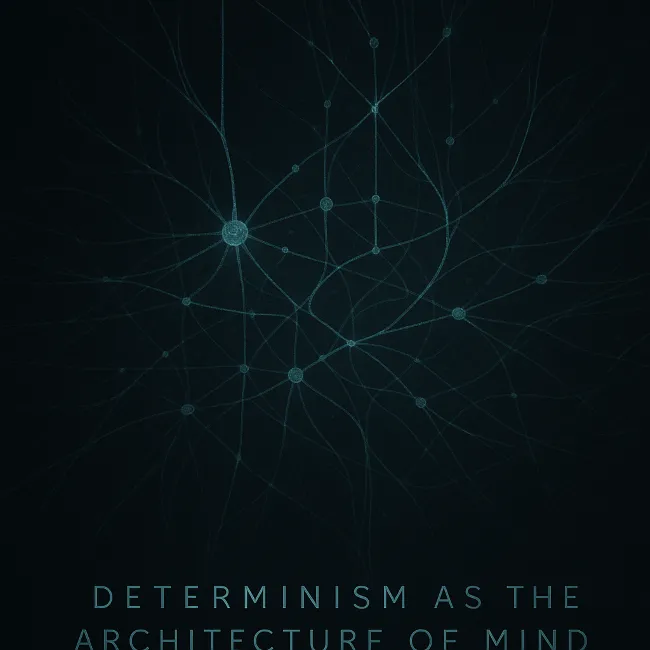 Abstract illustration for determinism as the architecture of mind